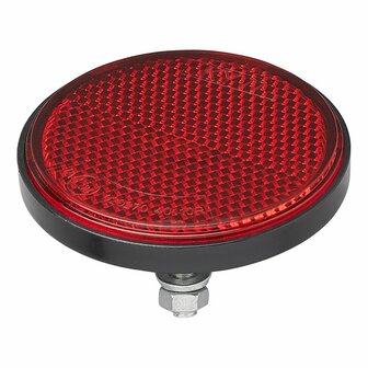 Reflecteur rouge 60mm avec boulon 5mm 2 pieces sous blister