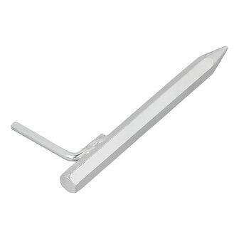 Goupille de terre 20 cm acier galvanise avec crochet L