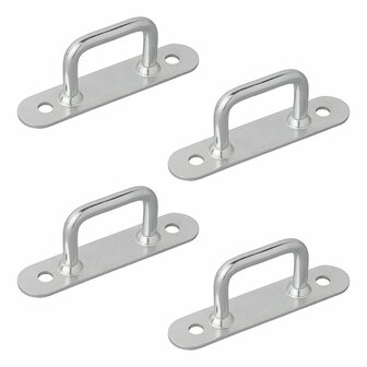 Oeil de voile rectangulaire 36mm 4 pieces sous blister