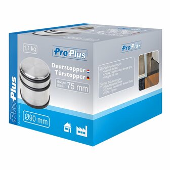 Butee de porte dia 90mm acier inoxydable