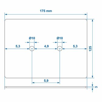 Plaque de montage pour 342138 et 342134