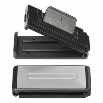Ajusteur de ceinture de securite - set de 2 pieces gris argente
