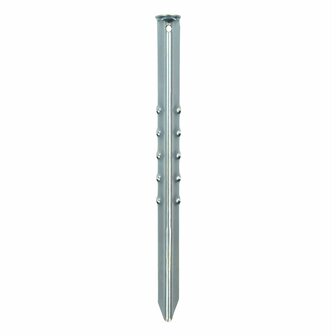 Piquet de tente 40cm metal nervure