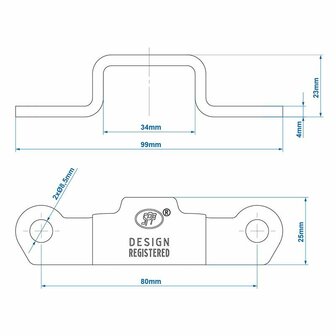 Contre-piece pour verrou de tension SPP Z-09A