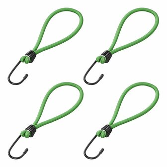 Crochet metallique avec boucle elastique pour filet de remorque/tente/bache 4 pieces sous blister