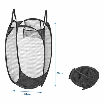 Sac a linge pliable 34x34x57cm