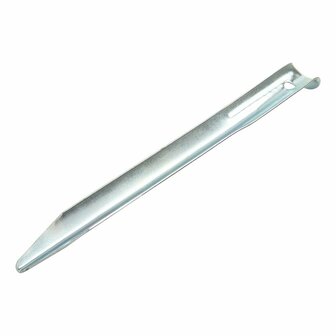Piquet de tente demi-rond en metal 22 cm, 10 pieces en sachet plastique