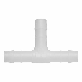 Raccord de tuyau en T 10 mm, 2 pieces sous blister