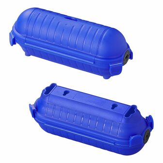Coffret de securite pour prises Schuko bleu