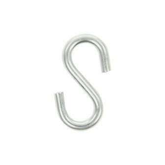Crochet en S diametre 6 mm 5,8 x 2,7 cm 6 pieces sous blister
