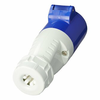 Fiche de contraste CEE 16A bo&icirc;tier demontable bleu/blanc