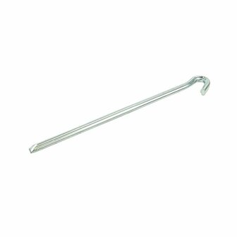 Piquet de roche triangulaire en metal 23 cm, 6 pieces sous sachet plastique