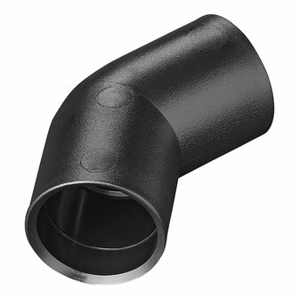 Piece d&#039;angle pour tuyau d&#039;evacuation 45 PE noir