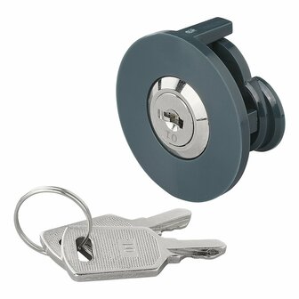 Serrure a douille avec cle identique, 2 cles incluses