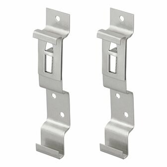 Collier de serrage pour plaque d&#039;immatriculation, 2 pieces sous blister