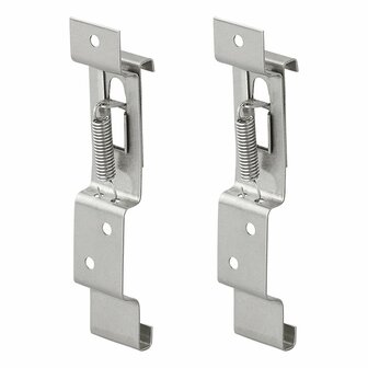 Collier de serrage pour plaque d&#039;immatriculation, 2 pieces sous blister