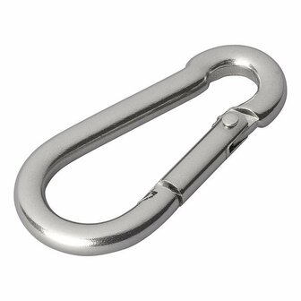 Mousqueton en acier inoxydable 6x60mm 2 pieces sous blister