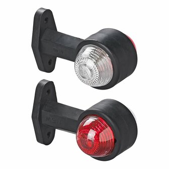 Largeur rouge clair/blanc 120 mm droit