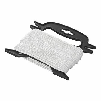 Hauban 4 mm x 20 m blanc sur bobine
