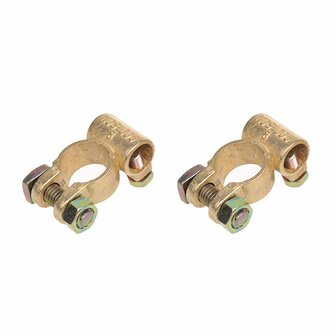 Jeu de pinces pour bornes de batterie (+) et (-) 35-50 mm