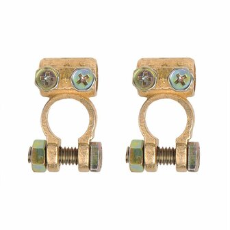 Jeu de pinces pour bornes de batterie (+) et (-) 35-50 mm