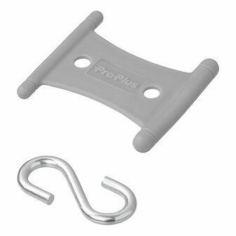 Cintre avec crochet en S pour rail de tente 5/6 mm et 7/8 mm - lot de 6 pieces