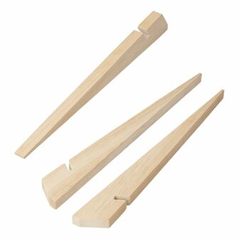 Piquets de tente en bois de 30 cm, lot de 4, en sachet plastique