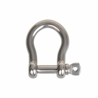 Fermoir harpe court 8 mm, acier inoxydable A4 AISI 316, 3 500 daN