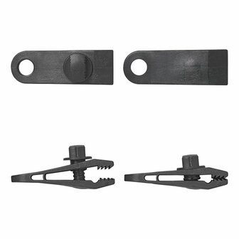 Pinces pour tapis de tente avec vis - lot de 4 pieces