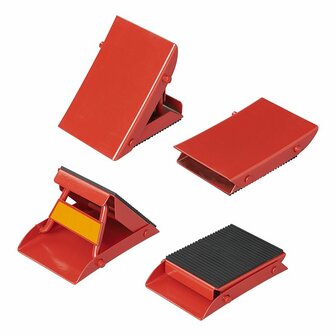 Cale de roue en metal, pliable
