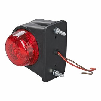 Largeur rouge clair/blanc 67x78mm plat sous blister