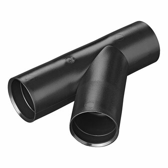 Tuyau de vidange en Y PE noir sous blister