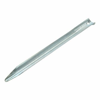 Piquet de tente demi-rond en metal 30 cm, 10 pieces sous sachet plastique