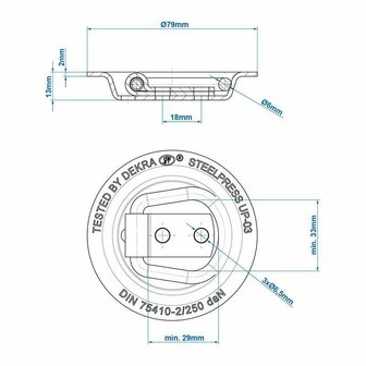 illet d&#039;arrimage rond SPP UP-03