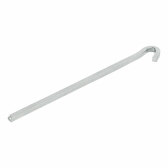 Piquet a rocher carre en metal 22 cm, 6 pieces en sachet plastique