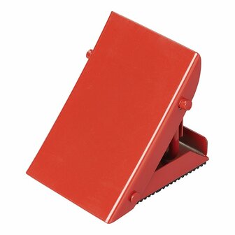 Cale de roue pliable en metal sous blister