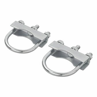 Support en U rond 60/70 mm pour bride de roue avant - lot de 2 pieces