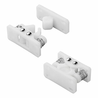 Arret de porte avec ressorts metalliques pour caravane/camping-car