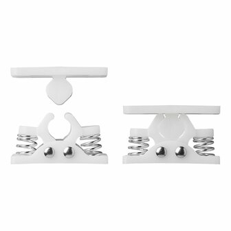 Arret de porte avec ressorts metalliques pour caravane/camping-car