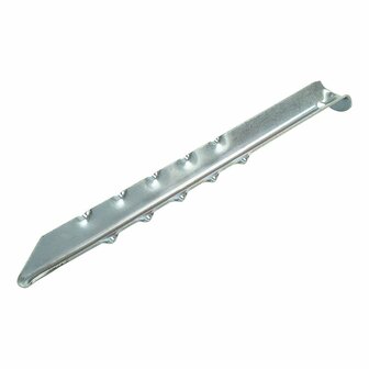 Piquet de tente 30 cm en metal nervure, 2 pieces sous sachet plastique