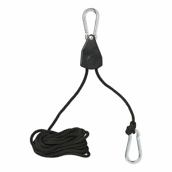 Palan a cliquet et cable - lot de 2 pieces 68 kg