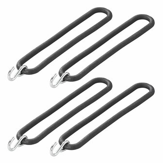 Caoutchouc de tension 200 mm avec crochet en S, 4 pieces sous blister