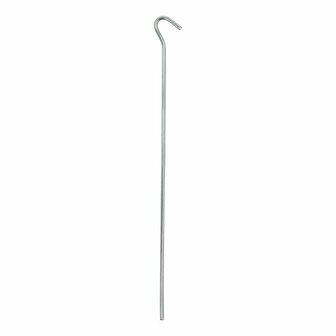 Piquet de tente 30 cm en metal avec illet ouvert, 10 pieces en sachet plastique