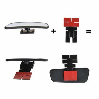 Retroviseur d&#039;angle mort rectangulaire - lot de 2 pieces
