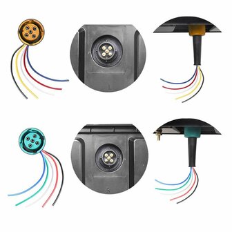 Kit de connexion 5 broches 15 cm pour feux arriere