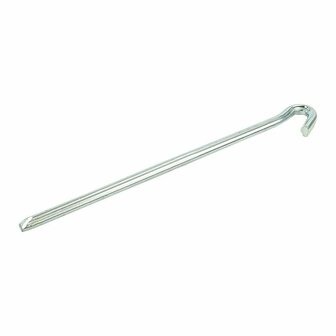 Piquet de roche triangulaire en metal de 30 cm, 6 pieces sous sachet plastique