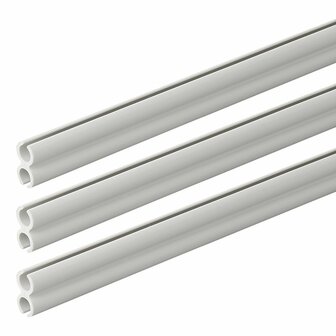Rail de tente double 80 cm - lot de 3 pieces