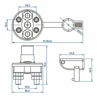 Interrupteur principal a 2 poles