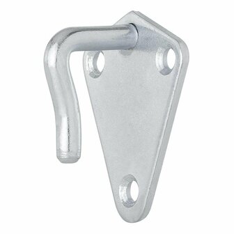 Crochet a corde metallique 40x45mm soude 10 pieces sous blister