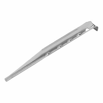 Piquet de tente 18,5 cm en aluminium nervure, 6 pieces sous sachet plastique